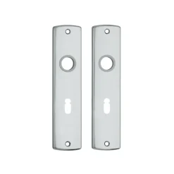 AXA langschild binnendeur aluminium kruk/sleutel 55 mm