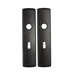 AXA Langschild binnendeur met sleutelgat 55mm zwart