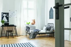 AXA Langschild binnendeur met sleutelgat 55mm zwart