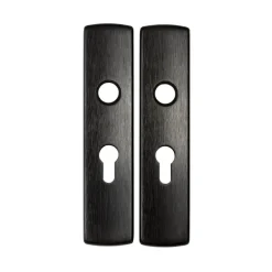 AXA Langschild binnendeur voor cilinderslot 55 mm zwart