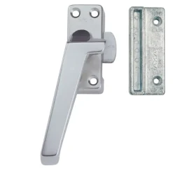 AXA Raamsluiting met drukknop links aluminium