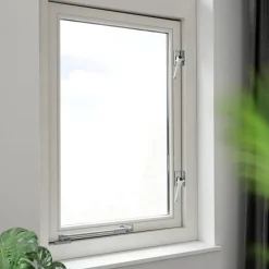 AXA Raamsluiting met drukknop links aluminium