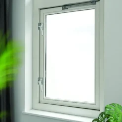AXA raamsluiting met nok rechts aluminium buitendraaiend