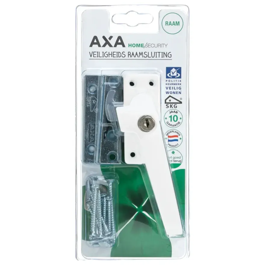 AXA raamsluiting met slot SKG 1-ster rechts wit buitendraaiend