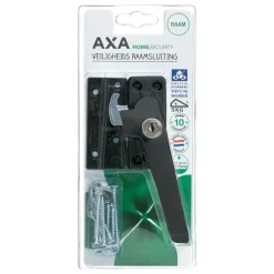 AXA raamsluiting met slot SKG 1-ster rechts zwart buitendraaiend