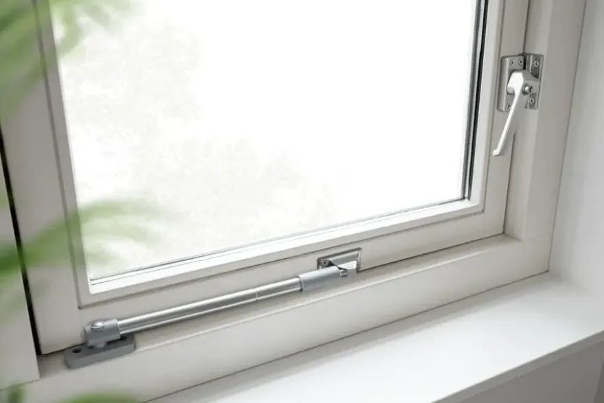 AXA Raamsluiting met slot SKG 1-ster links aluminium