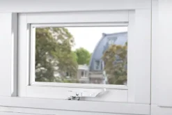 AXA raamuitzetter combi SKG 2-sterren rvs wit buitendraaiend