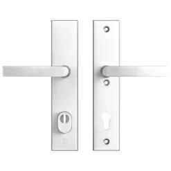 AXA veiligheidsbeslag Edge achterdeur aluminium smal schild met SKG 3-sterren 92 mm