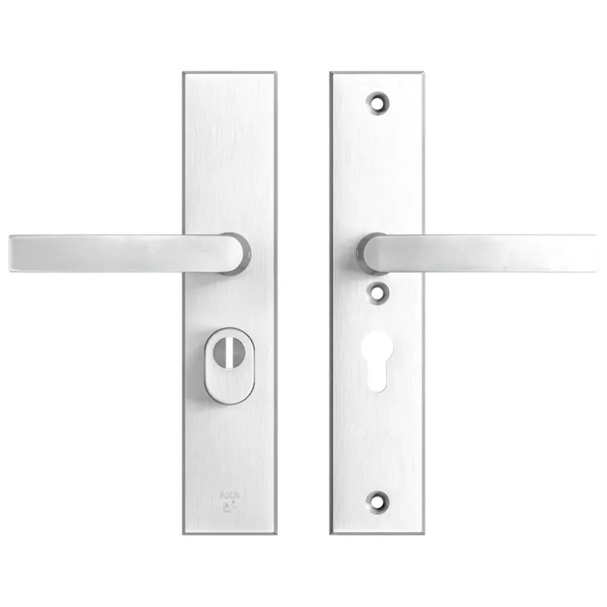 AXA veiligheidsbeslag Edge achterdeur aluminium langschild met SKG 3-sterren 55 mm