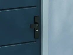 AXA veiligheidsbeslag Edge voordeur zwart langschild met SKG 3-sterren 55 mm
