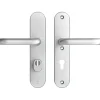 AXA veiligheidsbeslag Oval achterdeur aluminium langschild met SKG 3-sterren 72 mm