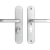 AXA veiligheidsbeslag Oval achterdeur aluminium langschild met SKG 3-sterren 55 mm