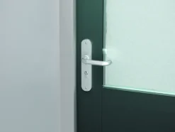 AXA veiligheidsbeslag Oval achterdeur aluminium langschild met SKG 3-sterren 55 mm