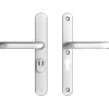 AXA veiligheidsbeslag Oval achterdeur aluminium smal schild met SKG 3-sterren 55 mm