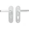 AXA veiligheidsbeslag Oval achterdeur aluminium kortschild met SKG 3-sterren 72 mm
