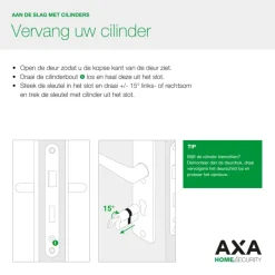 AXA veiligheidscilinder xtreme enkel 30-10mm SKG***