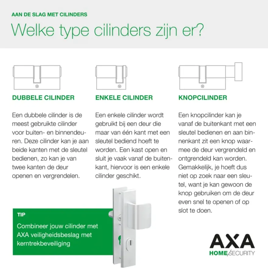 AXA veiligheidscilinder xtreme enkel 30-10mm SKG***
