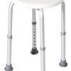 Basic douchestoel zitting rond H= 38-51 cm 100 kg