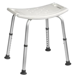 Basic douchestoel zitting 51x31 cm H= 38-55 cm 100 kg