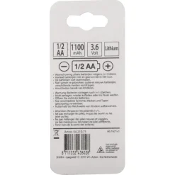 Batterij 1/2 AA Lithium 3.6V 1200mAh