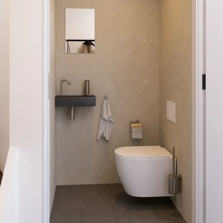 Bedieningspaneel X10 mat wit voor inbouwreservoir UP100