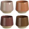 Beker donker rood donker grijs licht roze donker bruin - h7xd7cm
