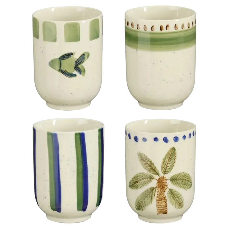 Beker groen - h9,5xd7cm
