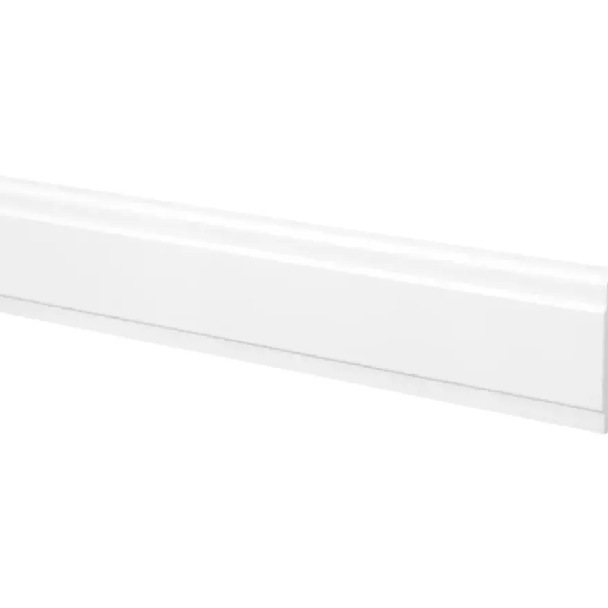 Belegstuk grenen wit gelakt 13x70mm 270cm