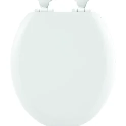Bemis Chicago wc bril hout wit met softclose en quick release