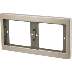 Berker K5 Afdekraam 2-voudig RVS