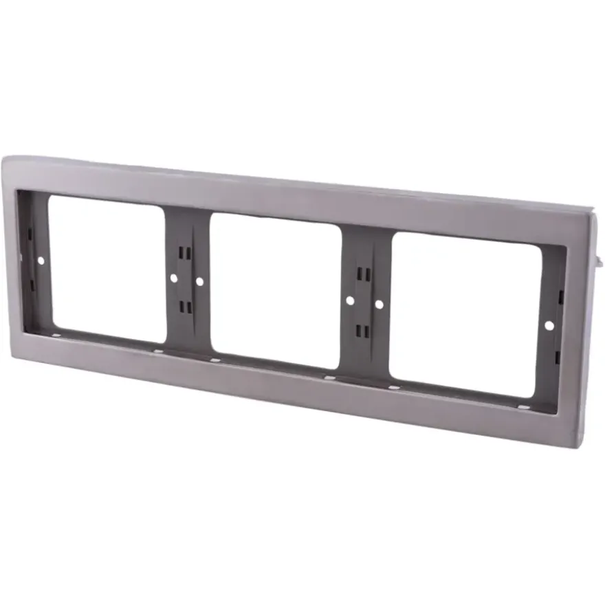 Berker K5 Afdekraam 3-voudig RVS