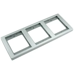 Berker K5 Afdekraam 3-voudig RVS