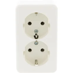Berker Opbouw Dubbel Stopcontact Wit