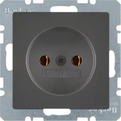 Berker Q1 Enkel Stopcontact antraciet