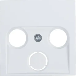 Berker S1 Centraalplaat Radio/TV Wit