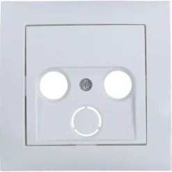 Berker S1 Centraalplaat Radio/TV Wit