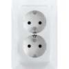 Berker S.1 Dubbel Geaard Stopcontact Wit