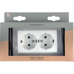 Berker S.1 Dubbel Geaard Stopcontact Wit