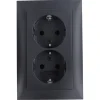Berker S.1 Dubbel Geaard Stopcontact antraciet