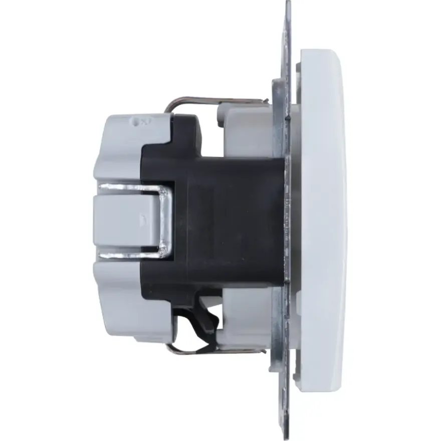 Berker S.1 Enkel Geaard Stopcontact Wit