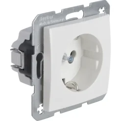 Berker S.1 Enkel Geaard Stopcontact Wit