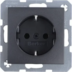 Berker S.1 enkel geaard stopcontact antraciet