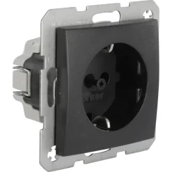 Berker S.1 enkel geaard stopcontact antraciet