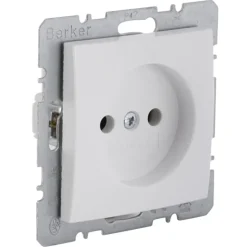 Berker S.1 Enkel Stopcontact Wit