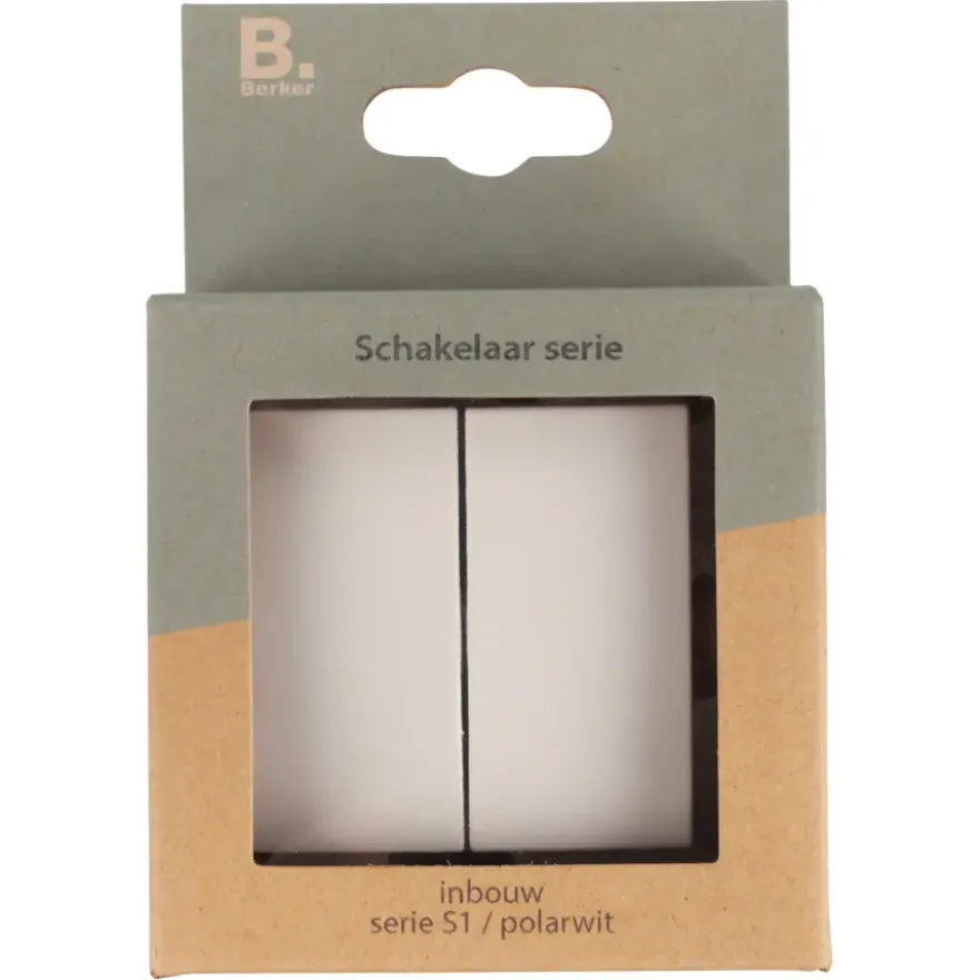 Berker S.1 serieschakelaar wit