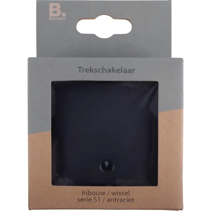 Berker S.1 trekschakelaar antraciet