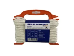 BIROLEN LIJN 6MM 8ST GEVL.POLY WIT 15MTR