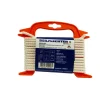 BIROLEN LIJN 6MM 8ST GEVL.POLY WIT 5MTR