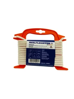 BIROLEN LIJN 6MM 8ST GEVL.POLY WIT 5MTR