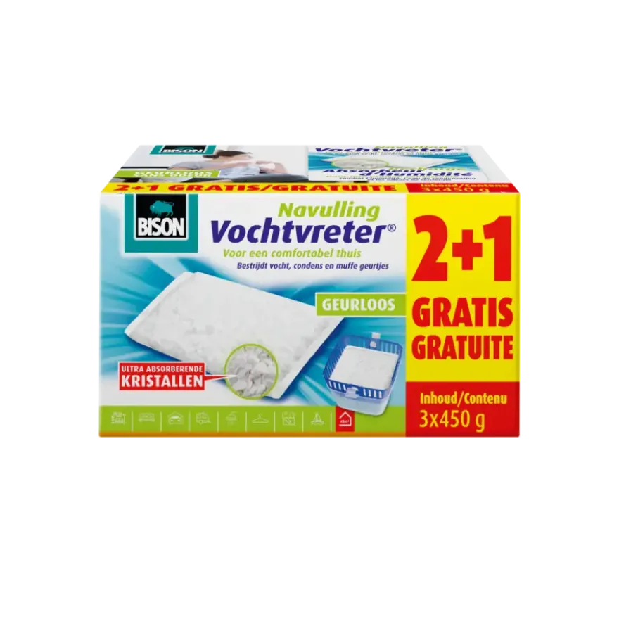 Bison air max vochtvreter navulling neutraal 1350 g
